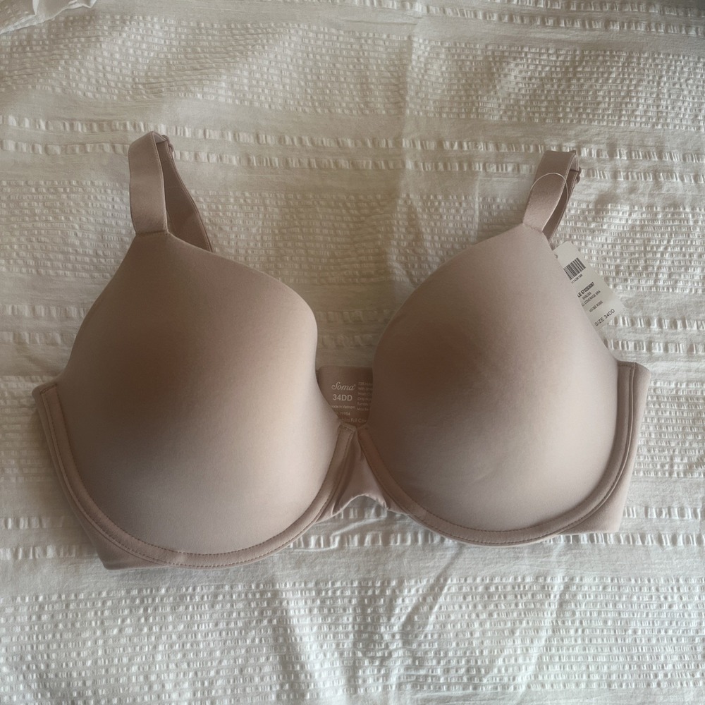 NWT Soma Enbliss Full Coverage bra soft 34DD Adobe Rose